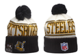 Pittsburgh Steelers Pom Pom Cuffed Knit Beanie
