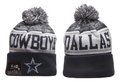 Dallas Cowboys Pom Pom Cuffed Knit Beani