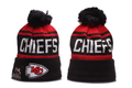 Kansas City Chiefs Pom Pom Cuffed Knit Beanie
