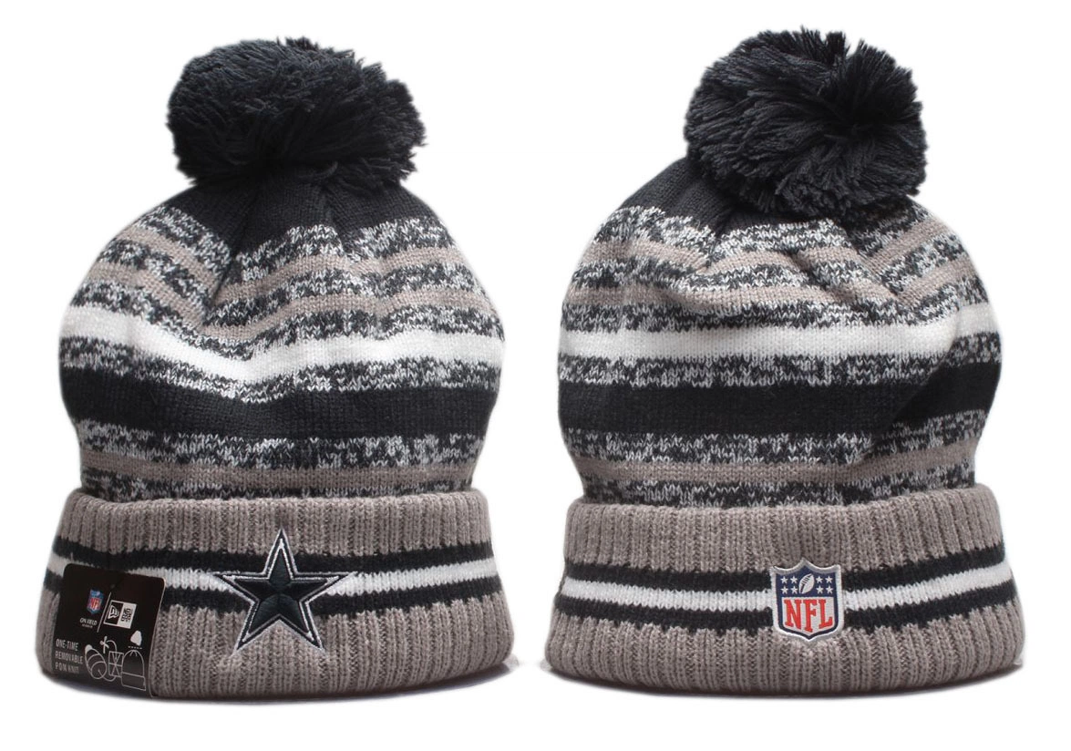 Dallas Cowboys Pom Pom Cuffed Knit Beanie