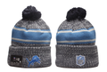 Detroit Lions Pom Pom Cuffed Knit Beanie
