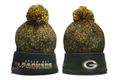 Green Bay Packers Pom Pom Cuffed Knit Beanie