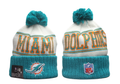Miami Dolphins Pom Pom Cuffed Knit Beanie