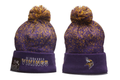 Minnesota Vikings Pom Pom Cuffed Knit Beanie