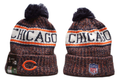 Chicago Bears Pom Pom Cuffed Knit Beanie