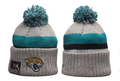 Jacksonville Jaguars Pom Pom Cuffed Knit Beanie