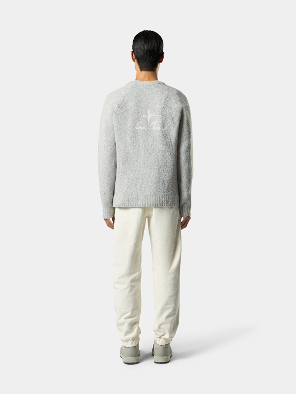 STC27 Men's and Women's V-neck Button Double Pocket Ribbed Edge Back Logo Embroidered Knitted Sweater Clothing