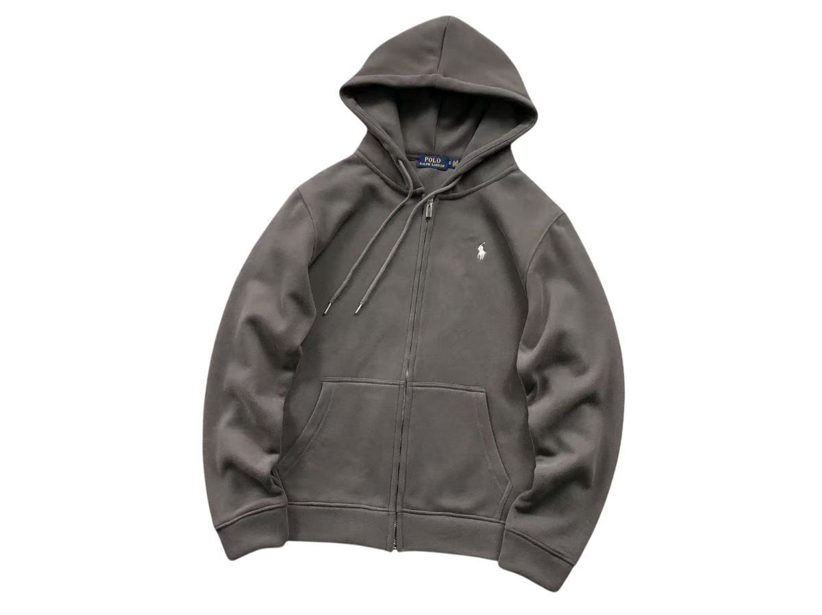Ralph Lauren Classic Zip Hoodie Slate Grey