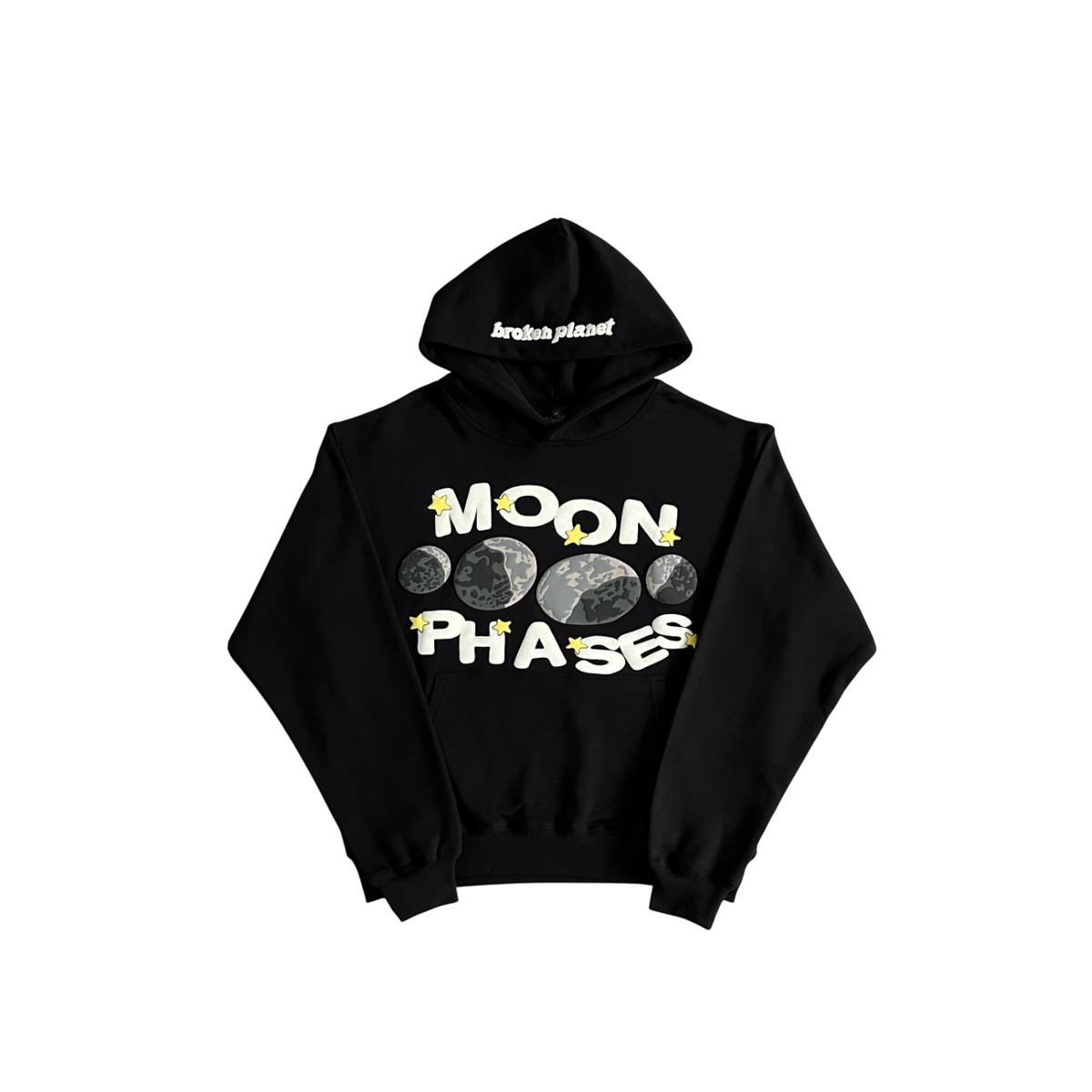 Broken Planet Moon Phase Hoodie Black