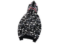 BAPE Space Camo Shark Full Zip Hoodie Black