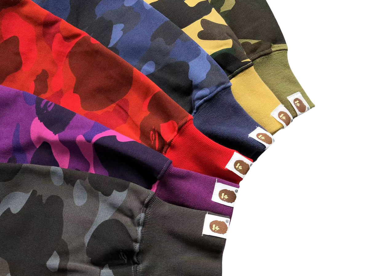 BAPE ABC Camo Shark Full Zip Hoodie Dark Grey