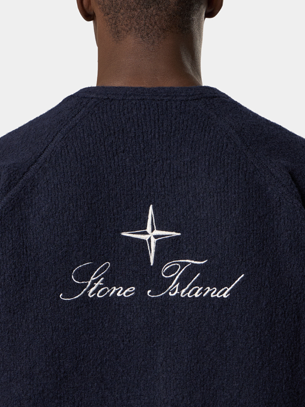 STC27 Men's and Women's V-neck Button Double Pocket Ribbed Edge Back Logo Embroidered Knitted Sweater Clothing
