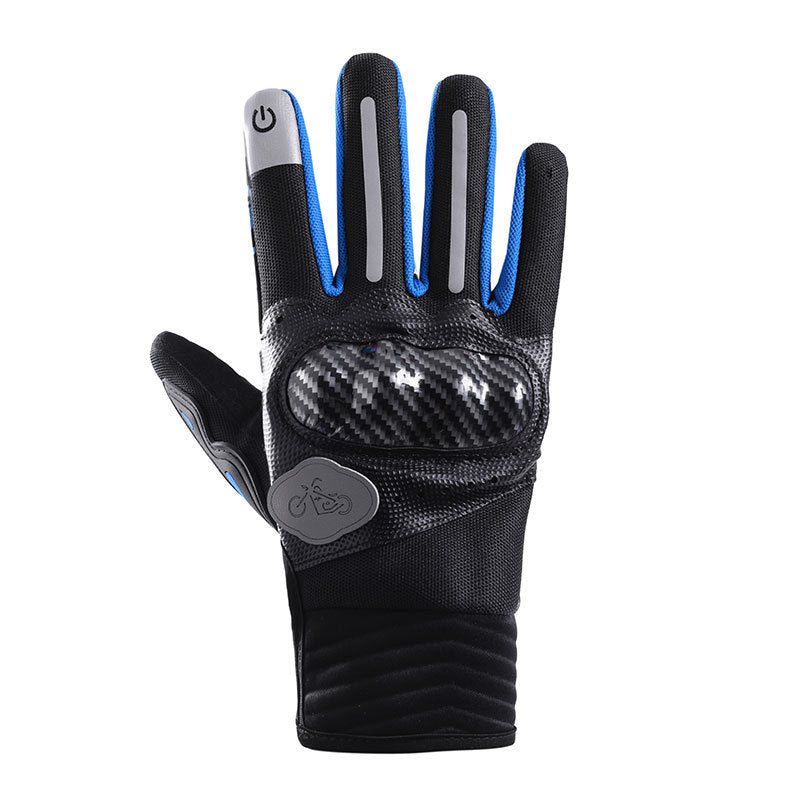 Cycling Gloves Men's Outdoor Cross Country Touch Screen Four Seasons Handguard Anti-slip Shock Absorbing Case Motorcycle Sport Gloves