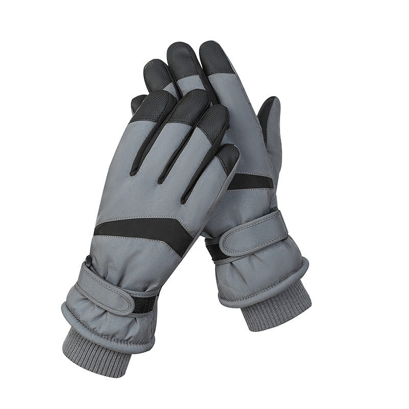 Winter New Ski Gloves Men Men Outdoor Cycling Touchscreen Warm Fleece Padded Gloves Waterproof Non-slip