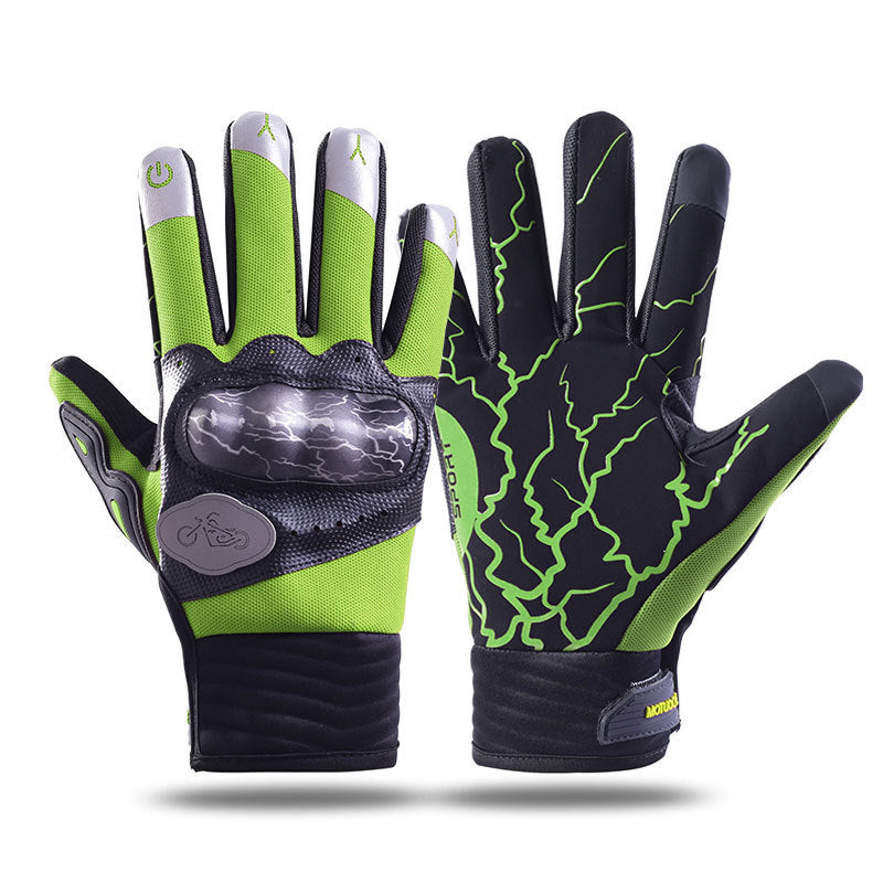 Cycling Gloves Men's Outdoor Cross Country Touch Screen Four Seasons Handguard Anti-slip Shock Absorbing Case Motorcycle Sport Gloves