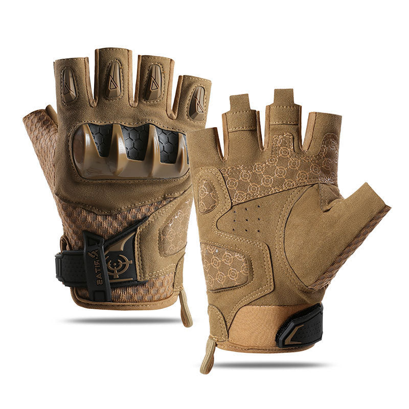 Tactical Gloves Outdoor Training Fitness Skid Resistant Hard Case Cycling Tactical Protection Climbing All Finger Gloves