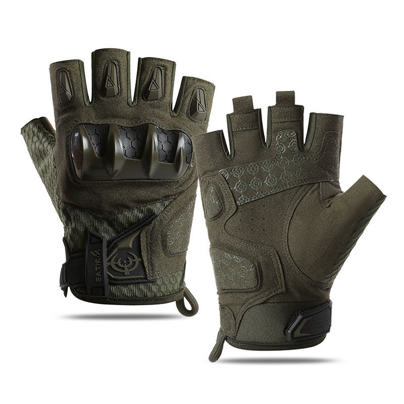 Tactical Gloves Outdoor Training Fitness Skid Resistant Hard Case Cycling Tactical Protection Climbing All Finger Gloves