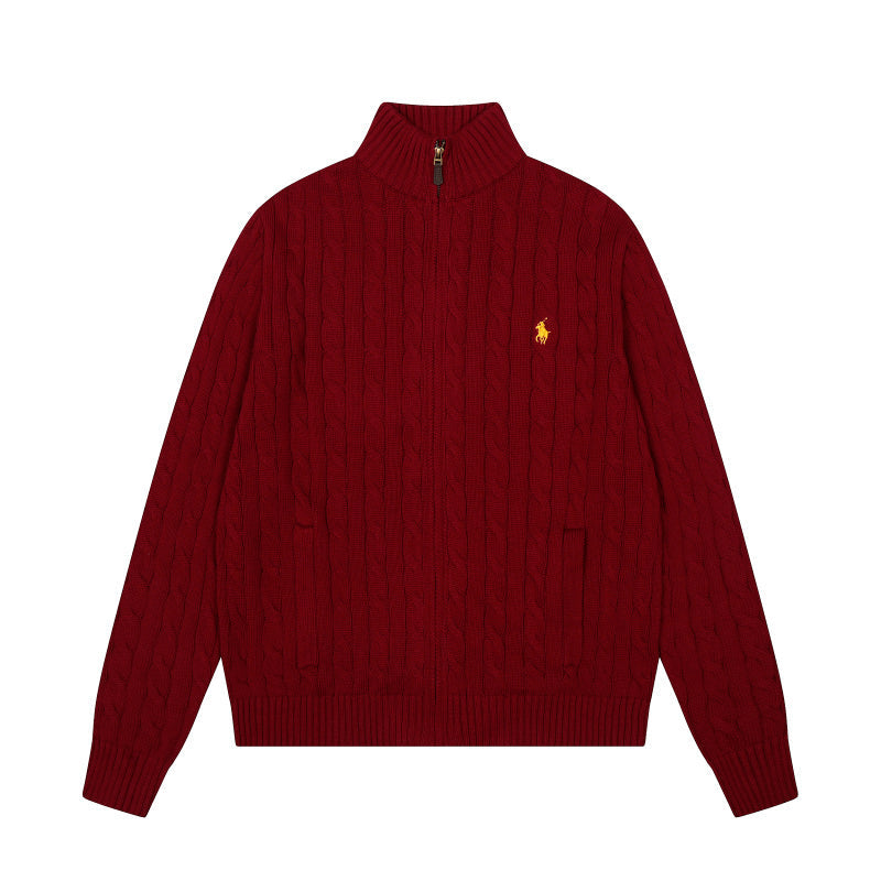 LFC16  New high quality men's and women's spring and autumn collared sweaters, sweater base clothes