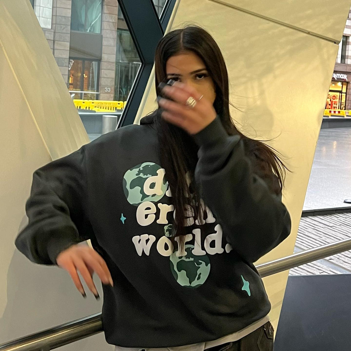 Broken Planet Different Worlds Hoodie Black