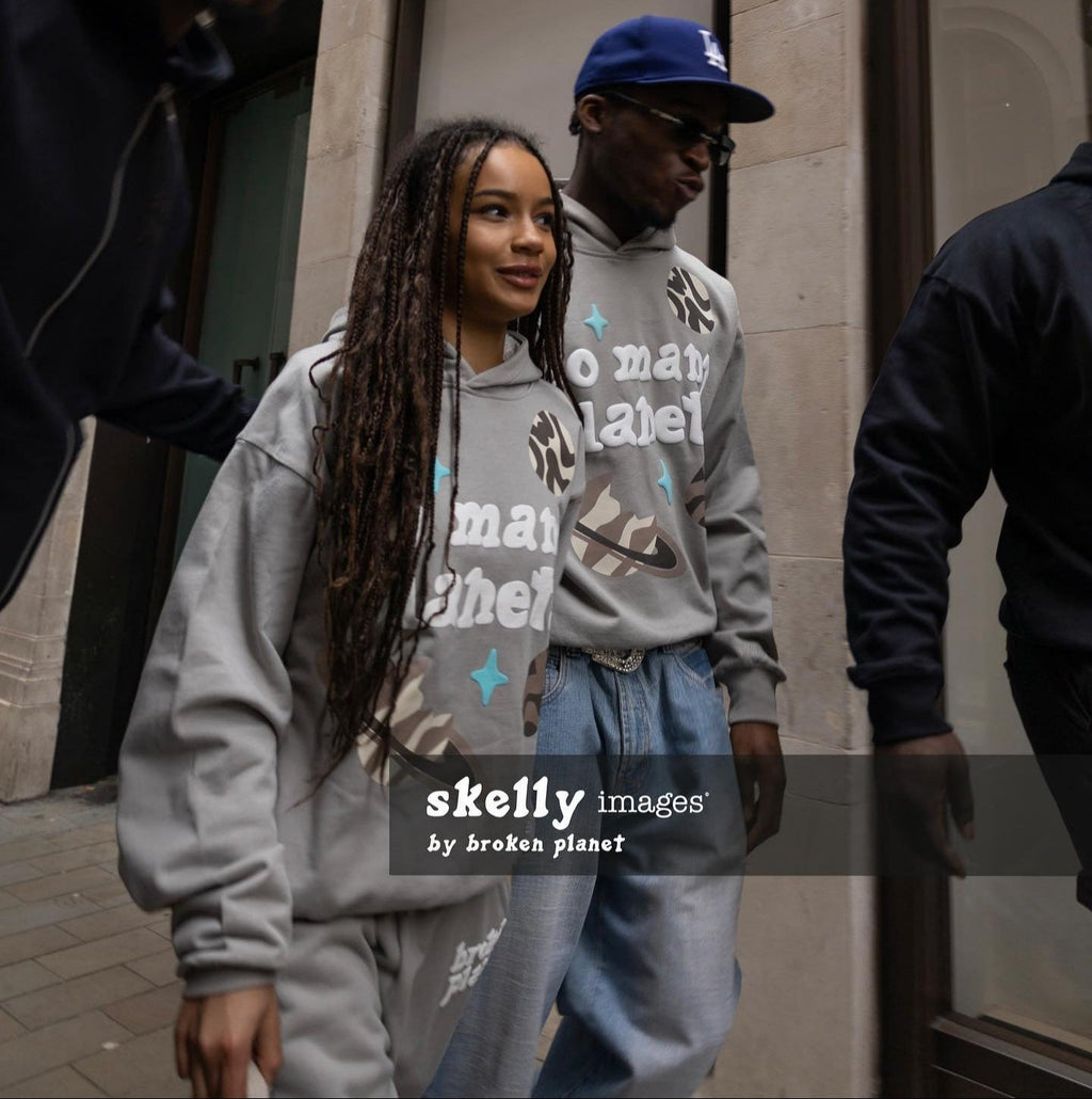 Broken Planet So Many Planets Hoodie Grey
