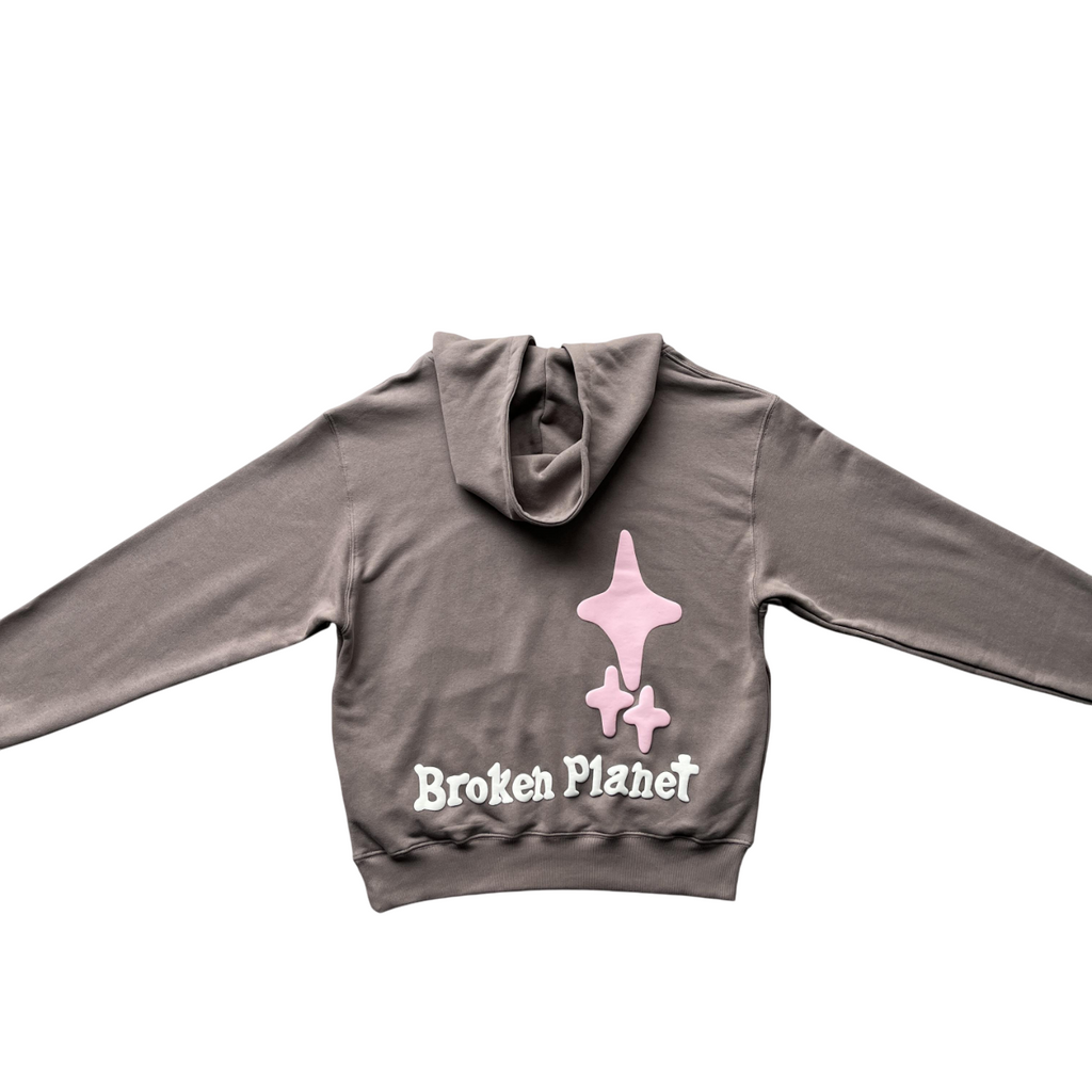 Broken Planet Stuck In A Mirage Hoodie Light Brown