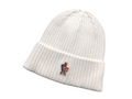 Moncler Triangle Beanie White