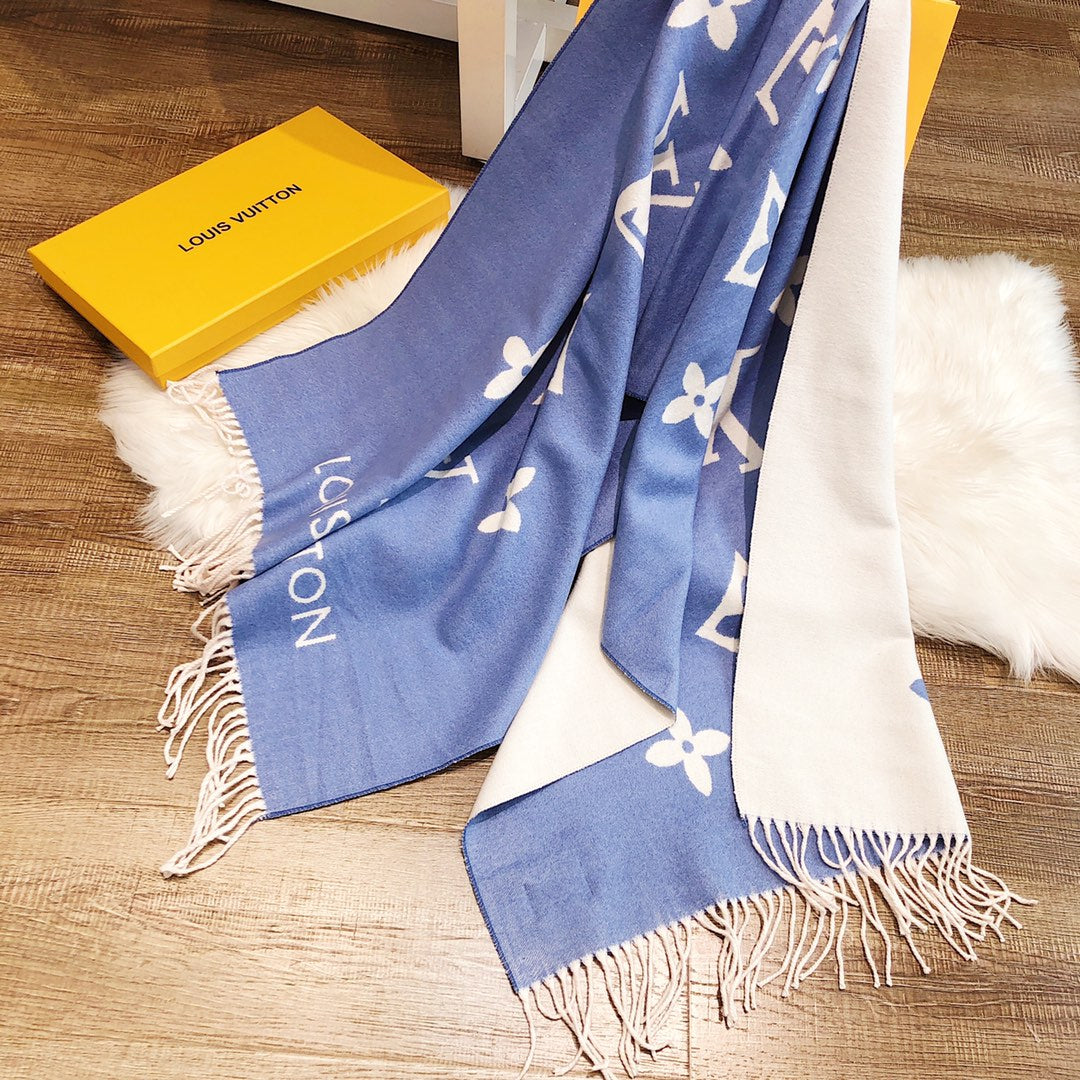 High-end, stylish rabbit hair blend scarf-9700