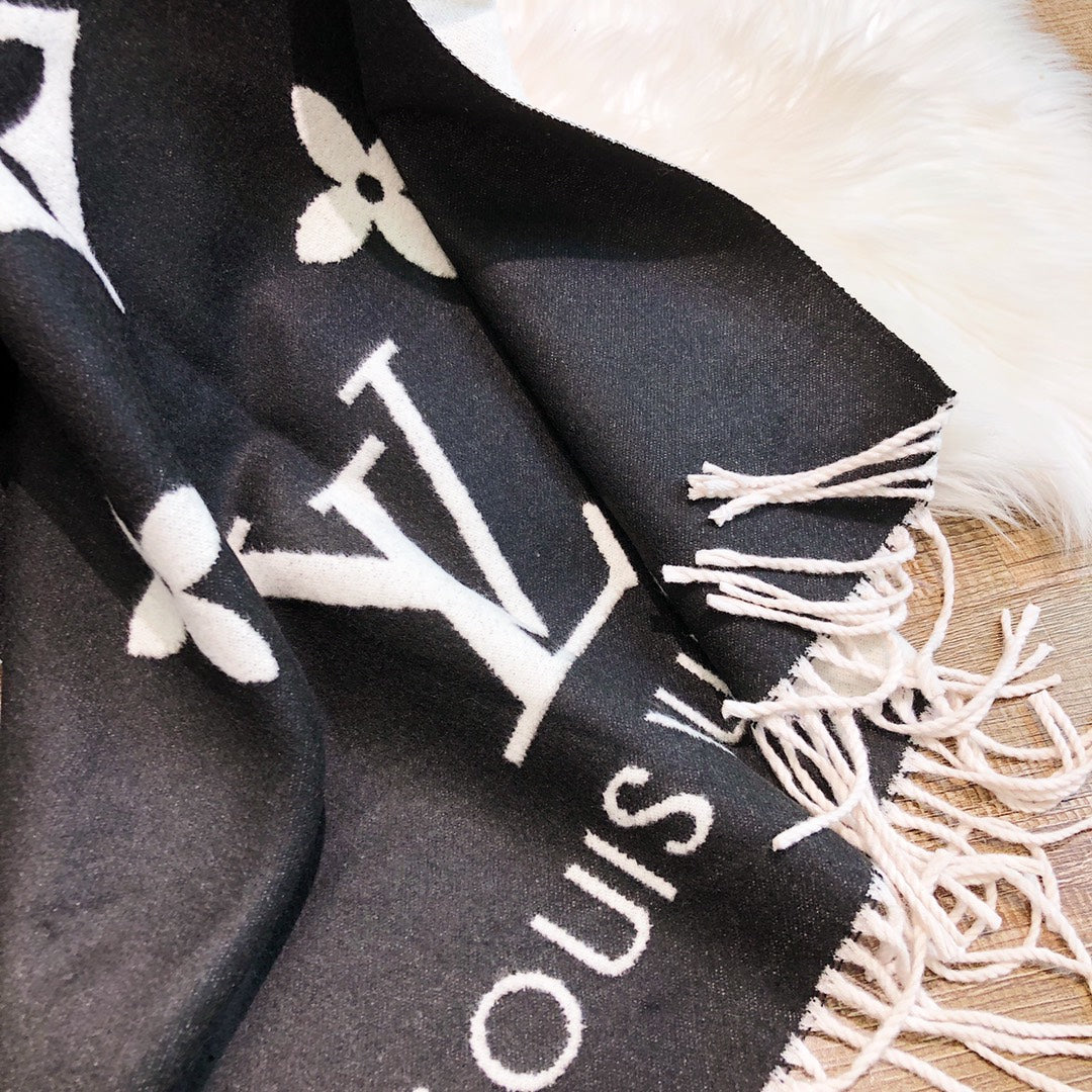 High-end, stylish rabbit hair blend scarf-9702