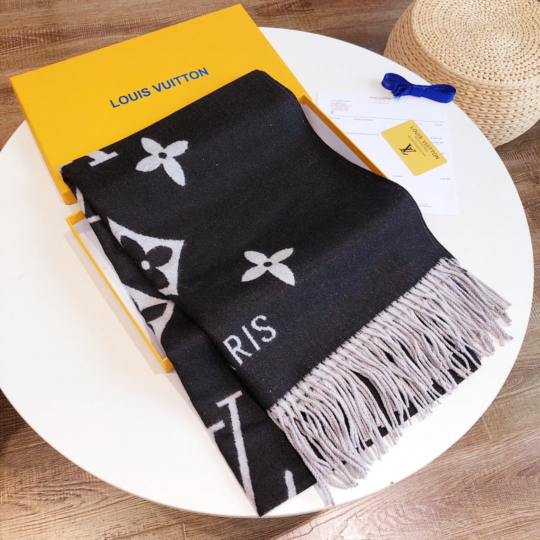 High-end, stylish rabbit hair blend scarf-9704